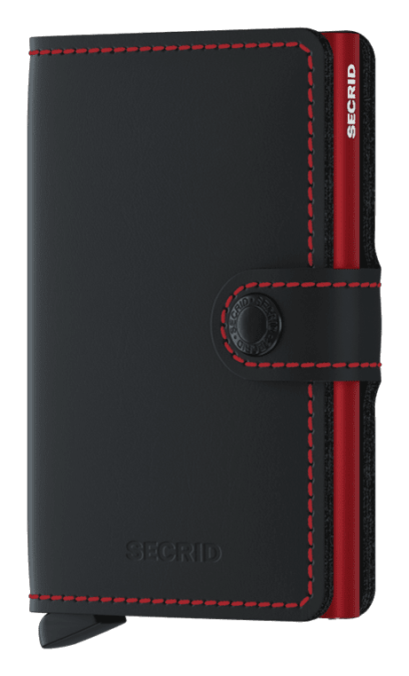 Miniwallet | Matte Black & Red