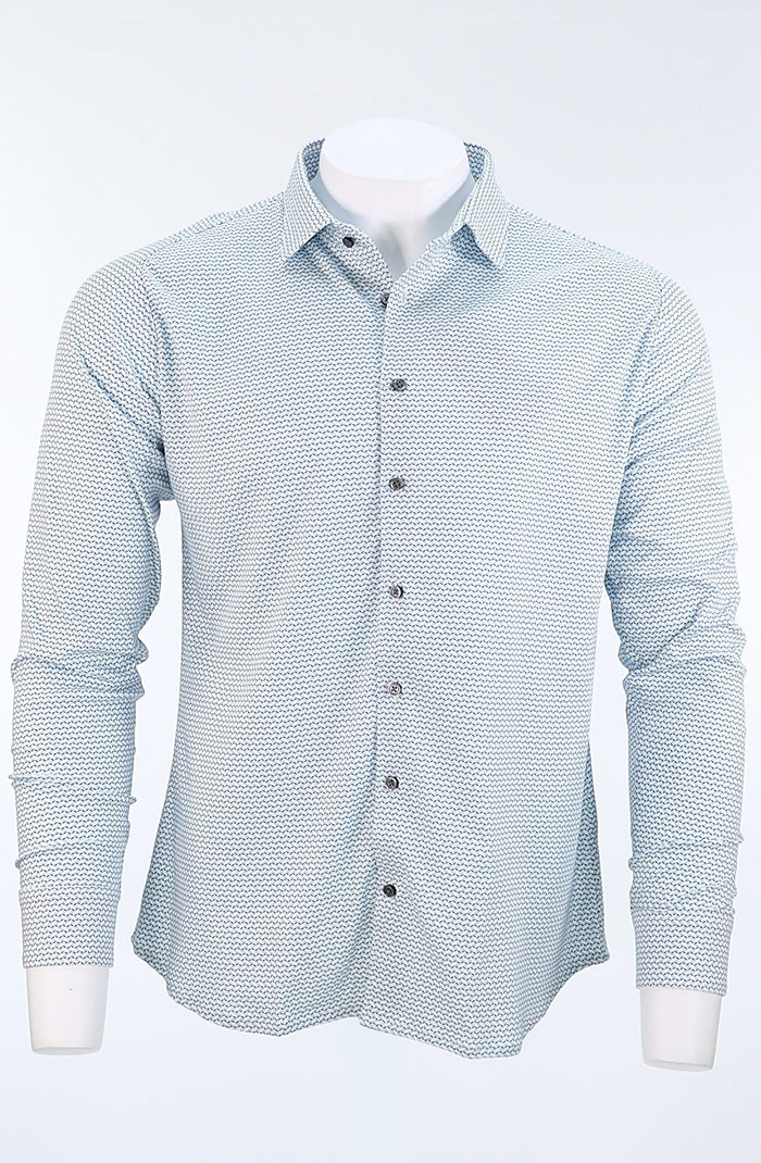 Desoto Long Sleeve Shirt Azure