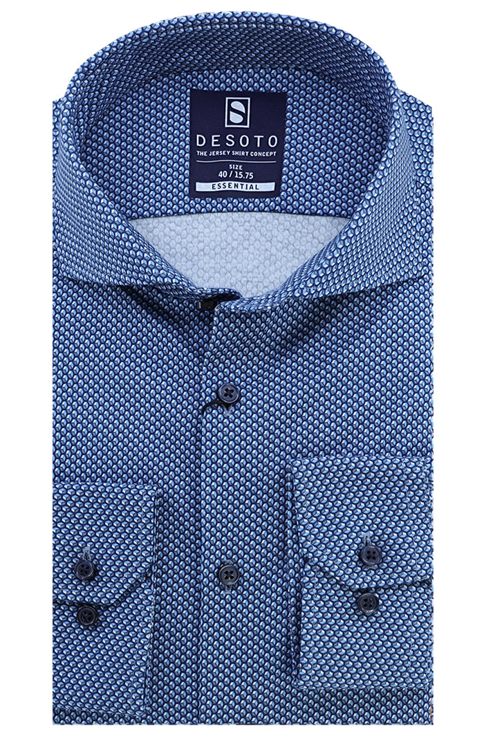 Desoto Jersey Shirt | Indigo Cubes