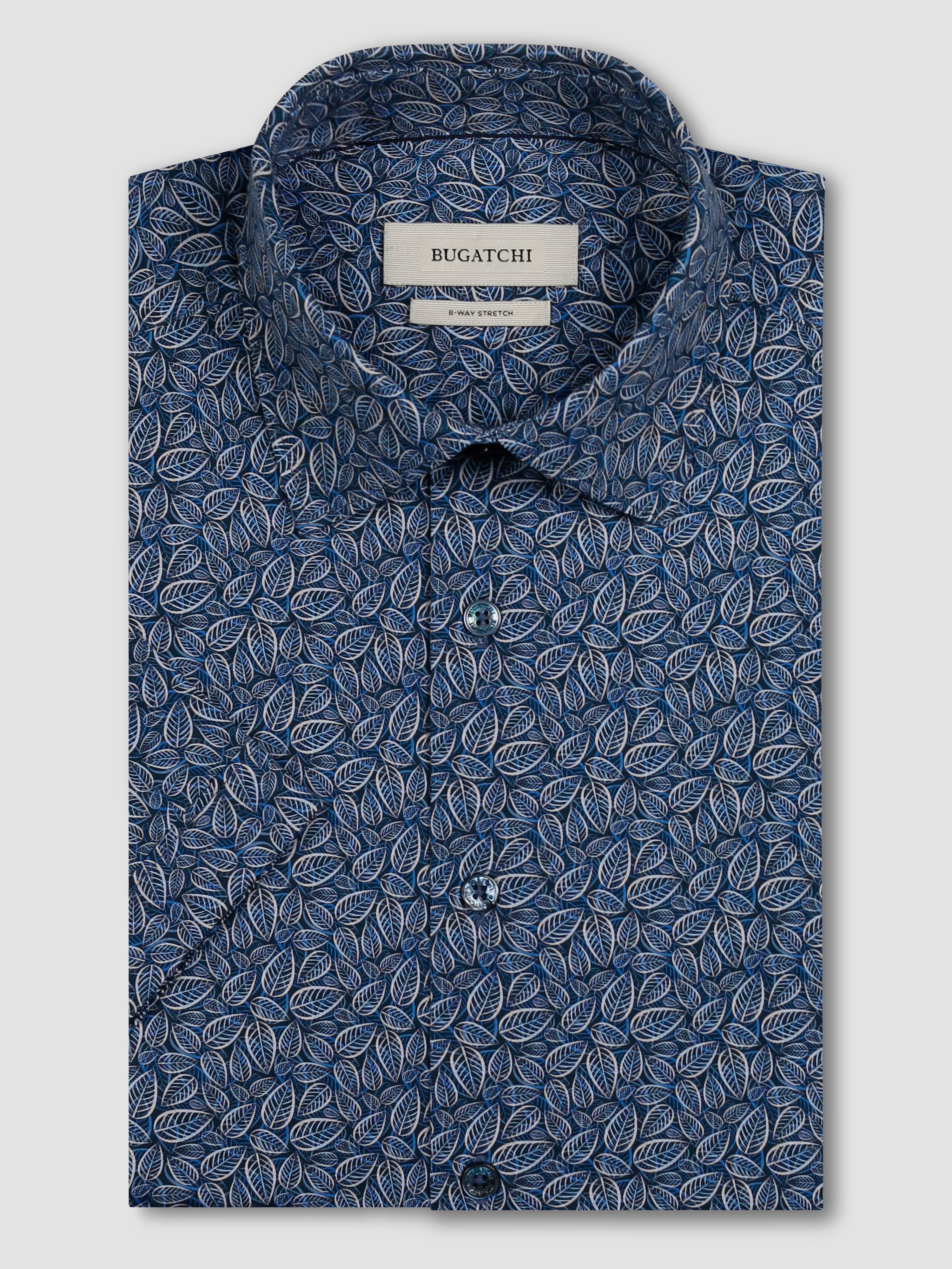Bugatchi Ooohcotton S/S Shirt, Cobalt