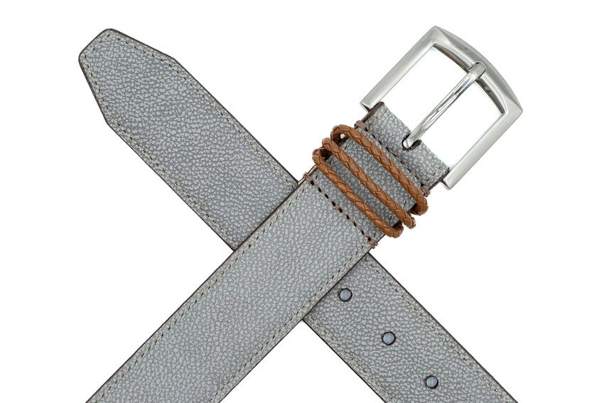 Martin Dingman Bermuda Braid Belt, Stone - view 2