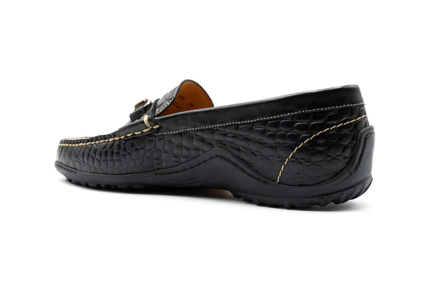 Martin Dingman Bill Horse Bit Loafer, BLACK – view 2
