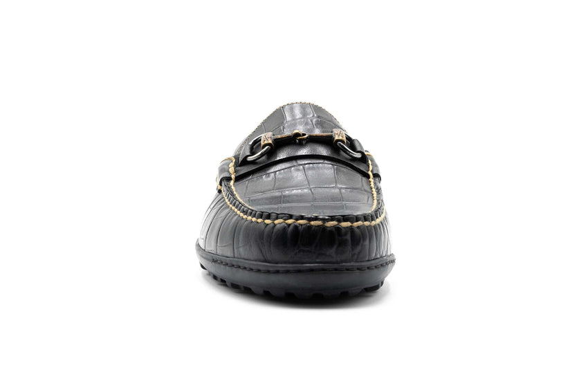 Martin Dingman Bill Horse Bit Loafer, BLACK – view 4