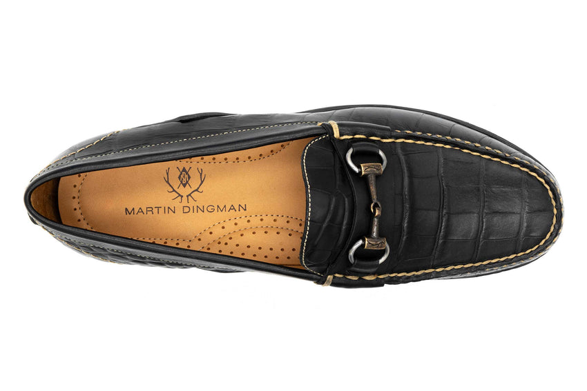 Martin Dingman Bill Horse Bit Loafer, BLACK – view 5