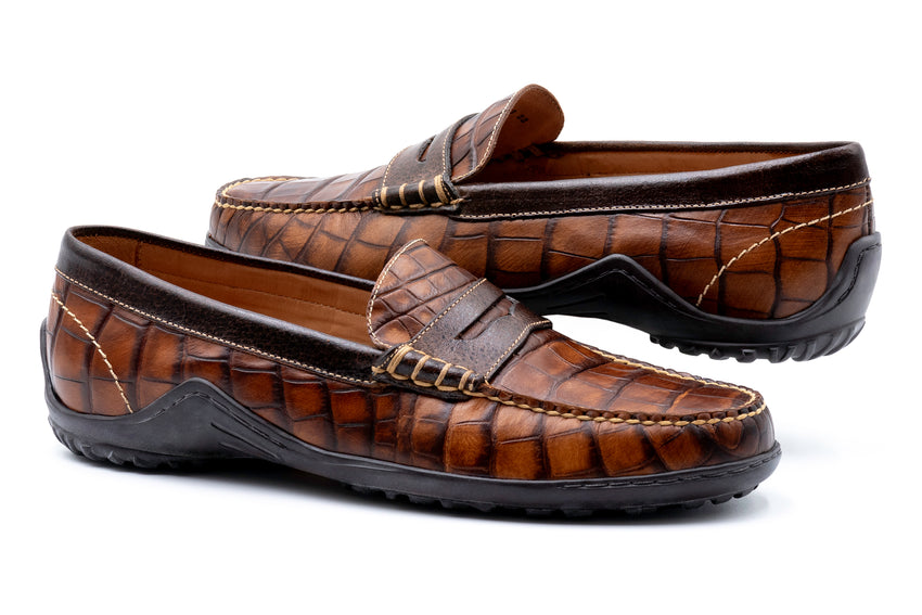 Martin Dingman Bill Penny Loafer, CHESTNUT – view 4