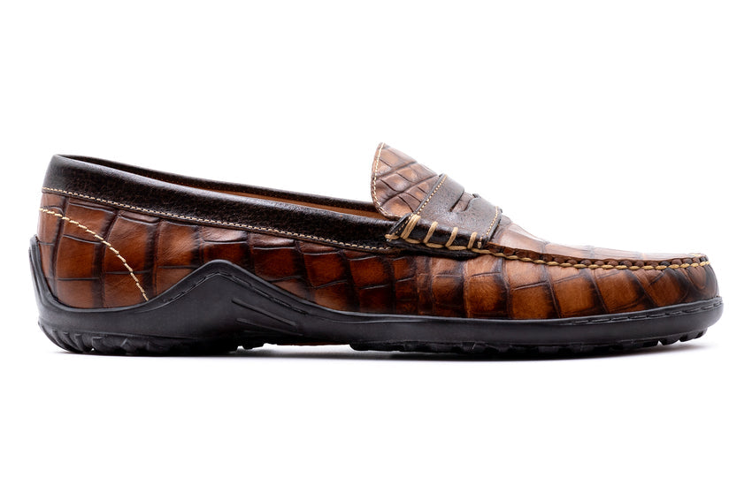 Martin Dingman Bill Penny Loafer, CHESTNUT – view 6