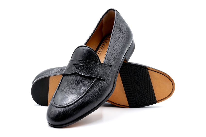 Martin Dingman Bologna Penny Loafer, BLACK – view 2
