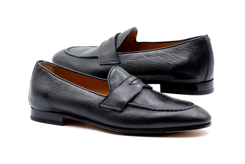 Martin Dingman Bologna Penny Loafer, BLACK – view 3