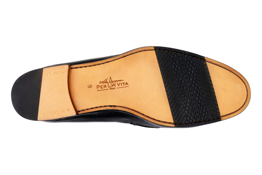 Martin Dingman Bologna Penny Loafer, BLACK – view 7