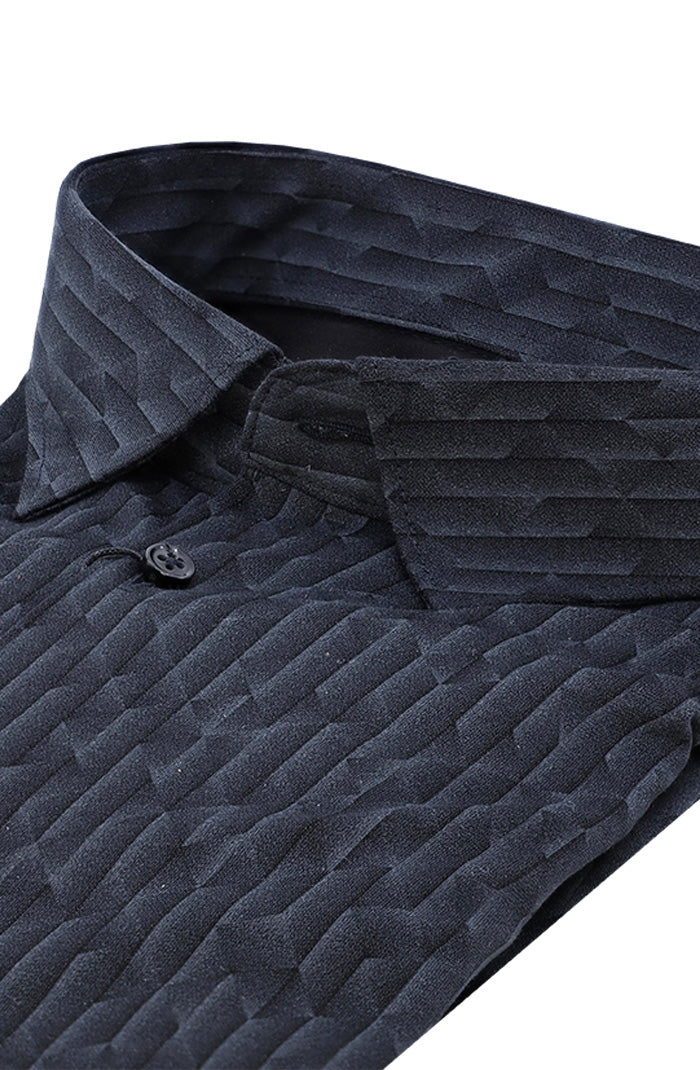 Desoto Jersey Shirt | Black Texture