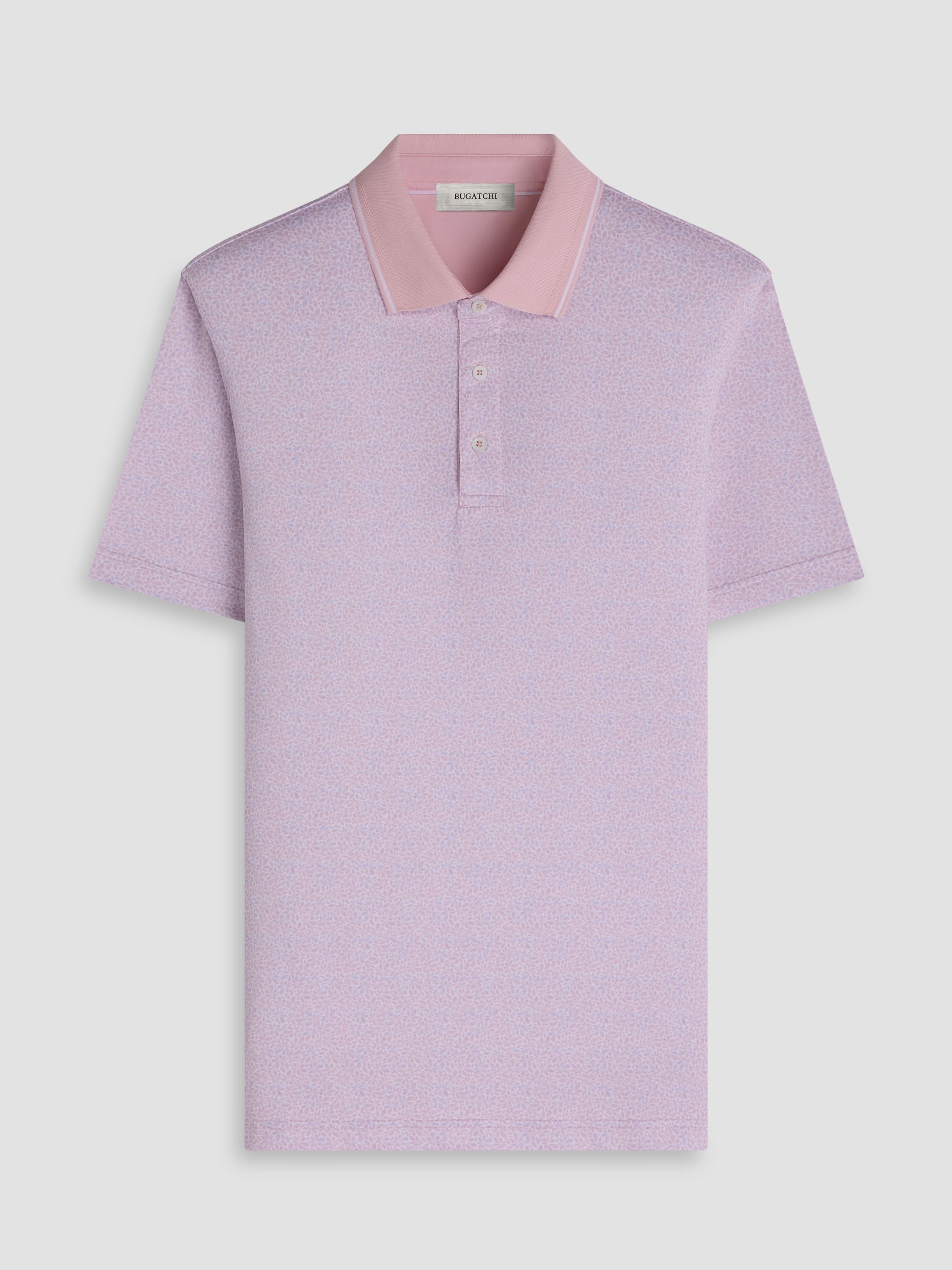 Bugatchi S/S Performance Polo, Pink