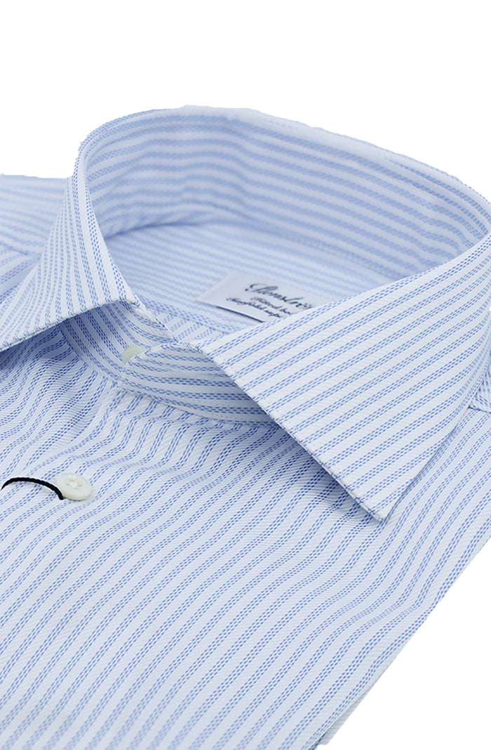 Blue Checked Twill Shirt