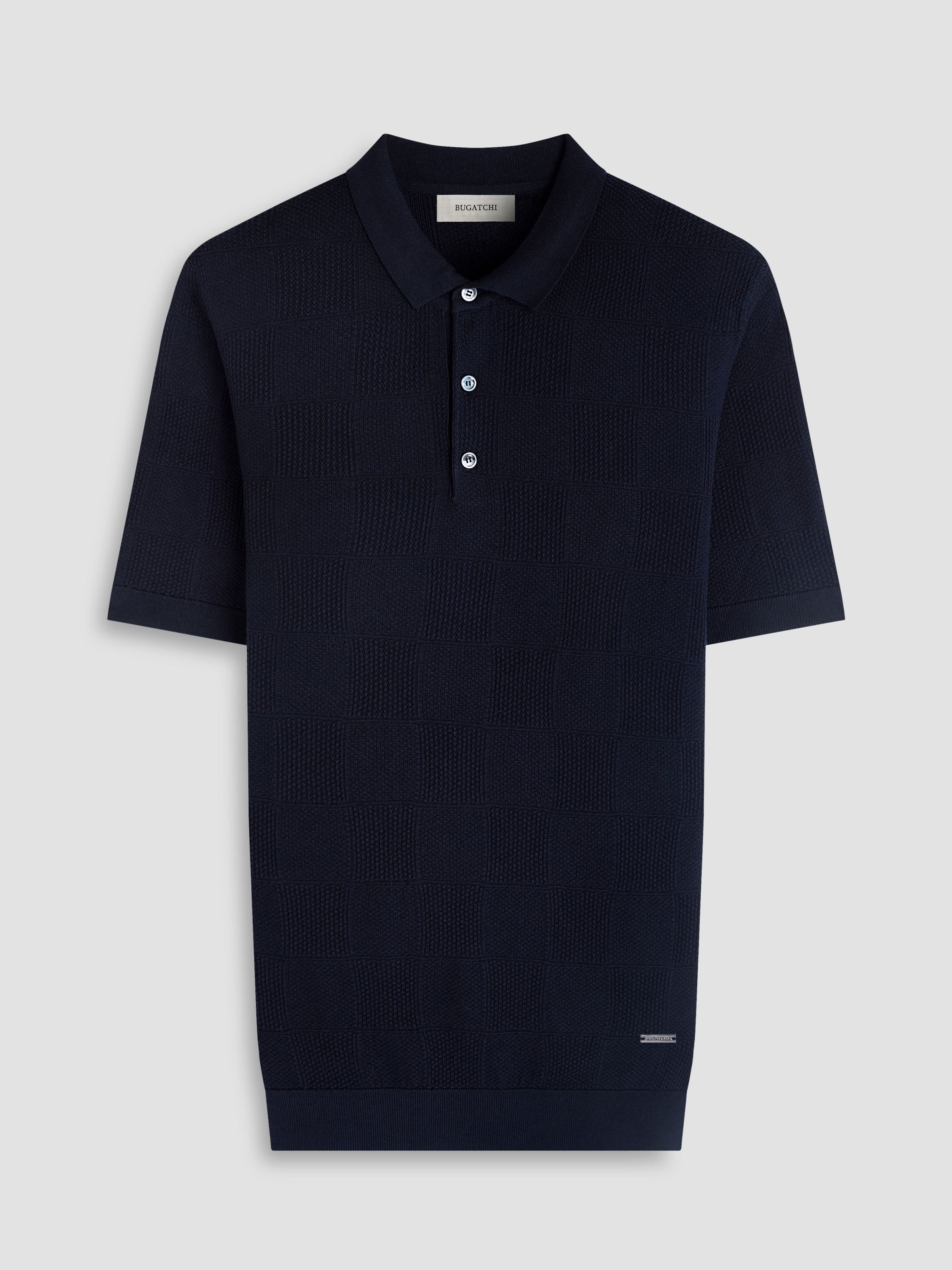 Bugatchi S/S Polo Sweater, Navy
