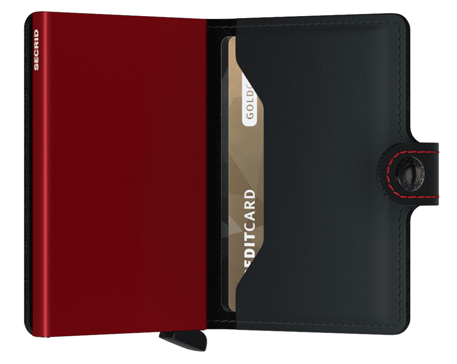 Miniwallet | Matte Black & Red