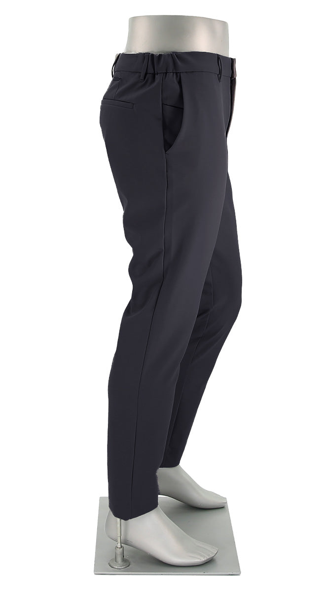 Alberto Slim Performance Move Pant Navy Side View -  Mondo Uomo