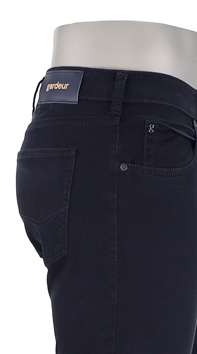 Gardeur Bill Solid Navy Cotton Pant