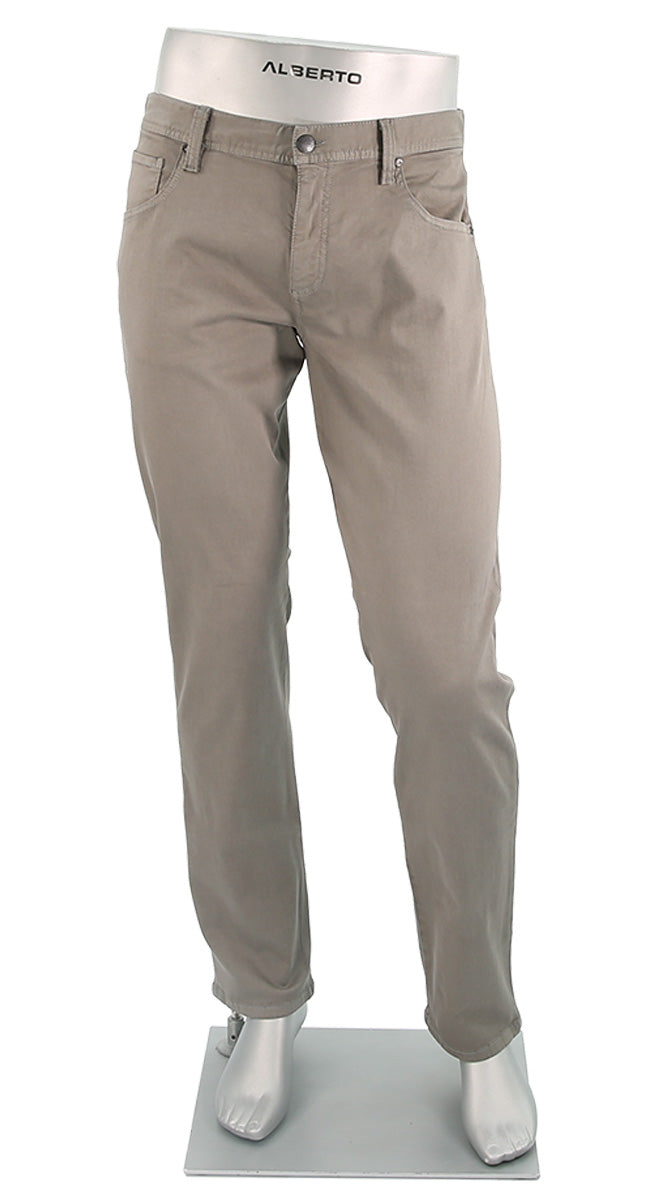 Stone Stretch Colored Denim Pewter