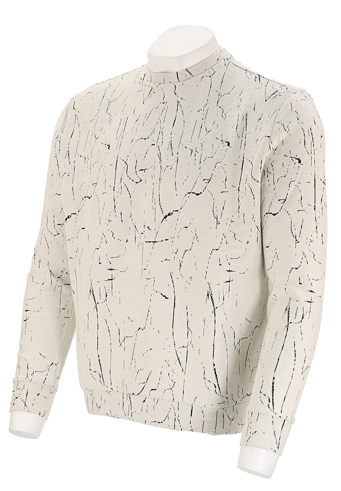 Fractured Ribbed Pullover