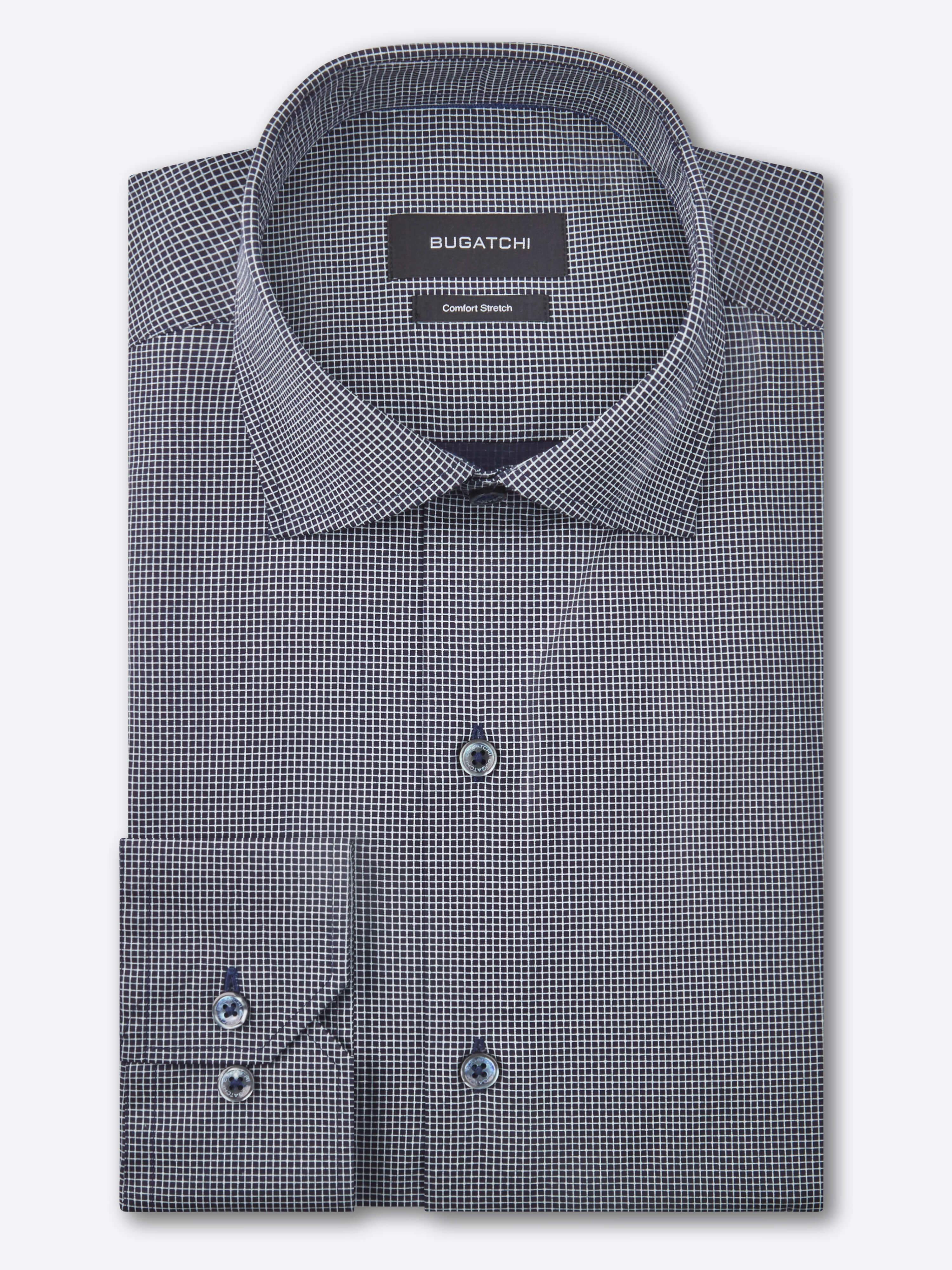 bugatchi shirt, long sleeve, button down, gray check, grey, menswear, bugatchi sale