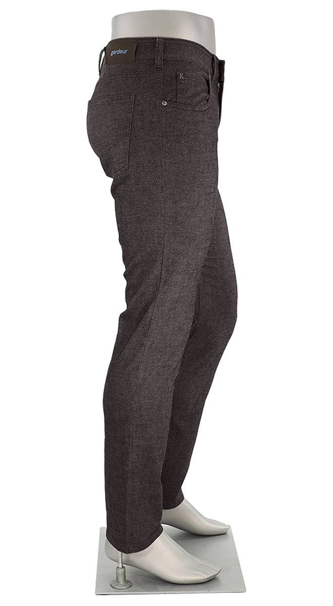 Gardeur Bill Business Hero Pants For Men In Grey Side View- Mondo Uomo