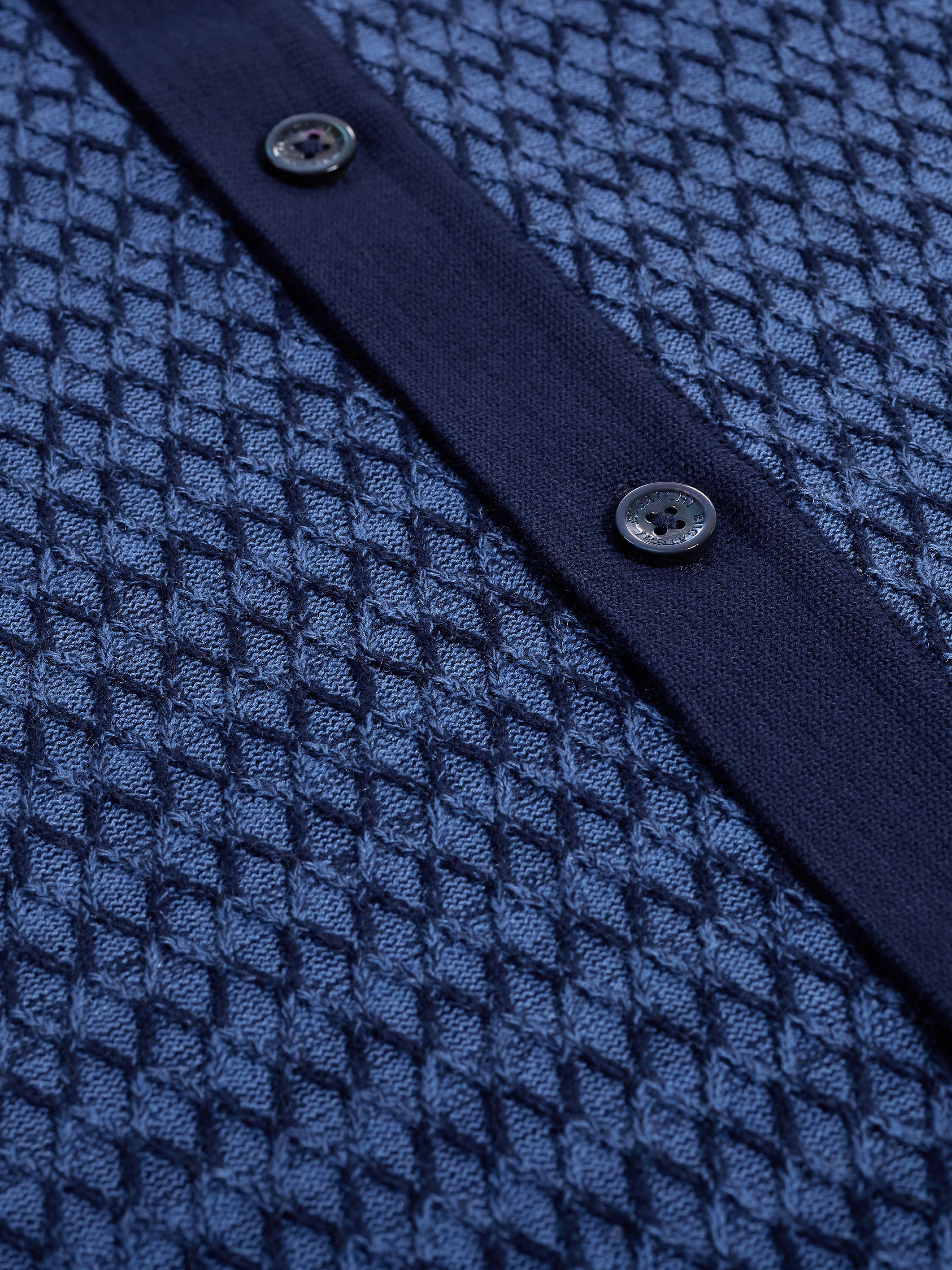 Bugatchi S/S Full Button Shirt, Navy