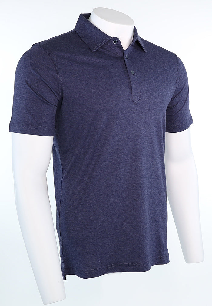 Raffi Aqua Cotton Sherwood Polo in Ocean – view 4 #Color_Ocean