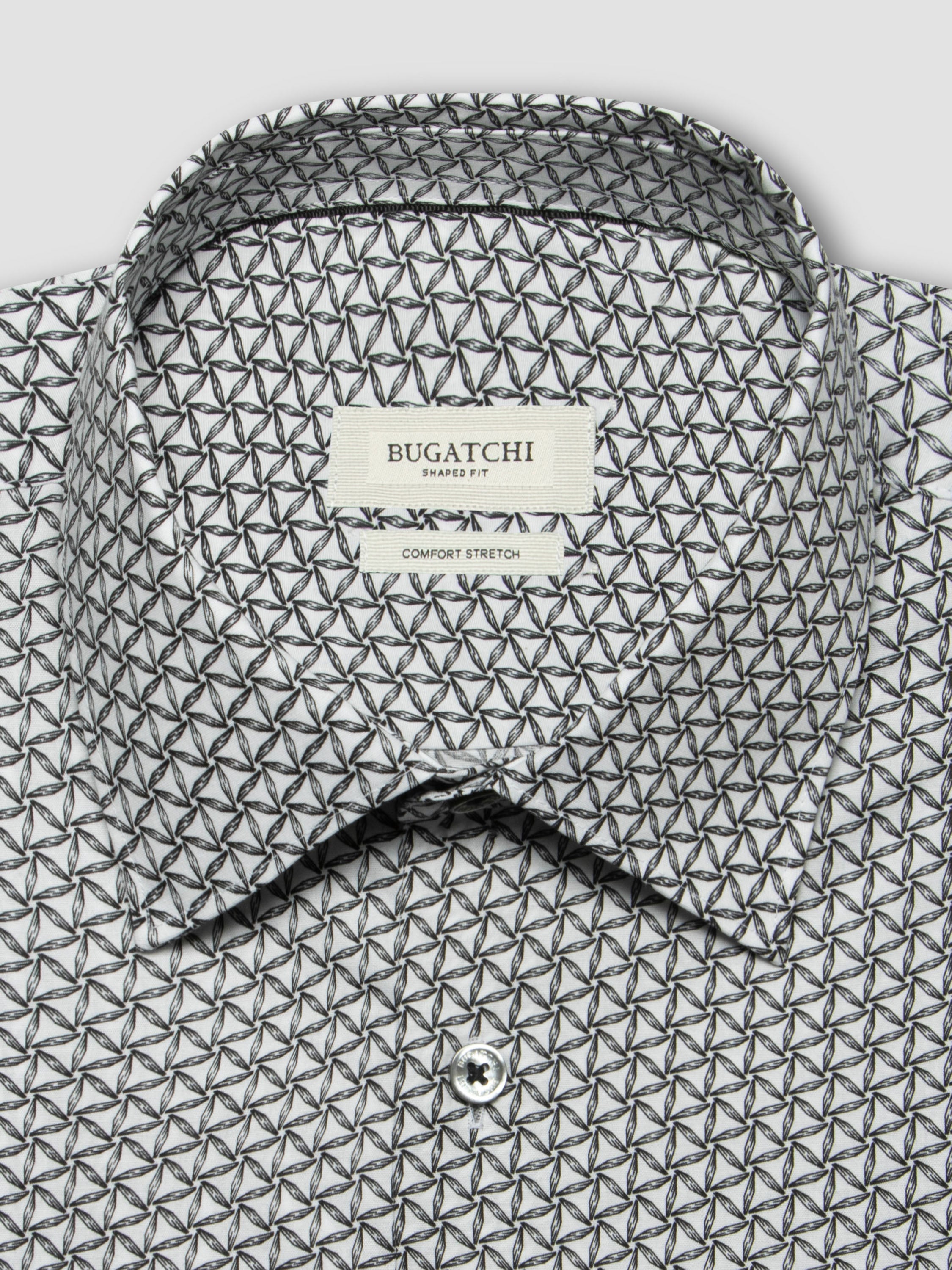 Bugatchi L/S Julian Shirt, White