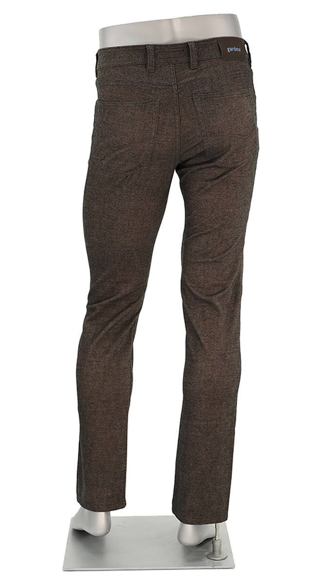 Gardeur Bill Business Hero Pants For Men In Brown Back View 411531-BILL