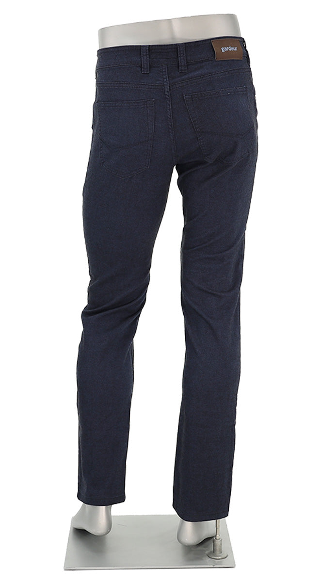 Gardeur Bill Business Hero Pants For Men In Deep Blue Back View 411531-BILL