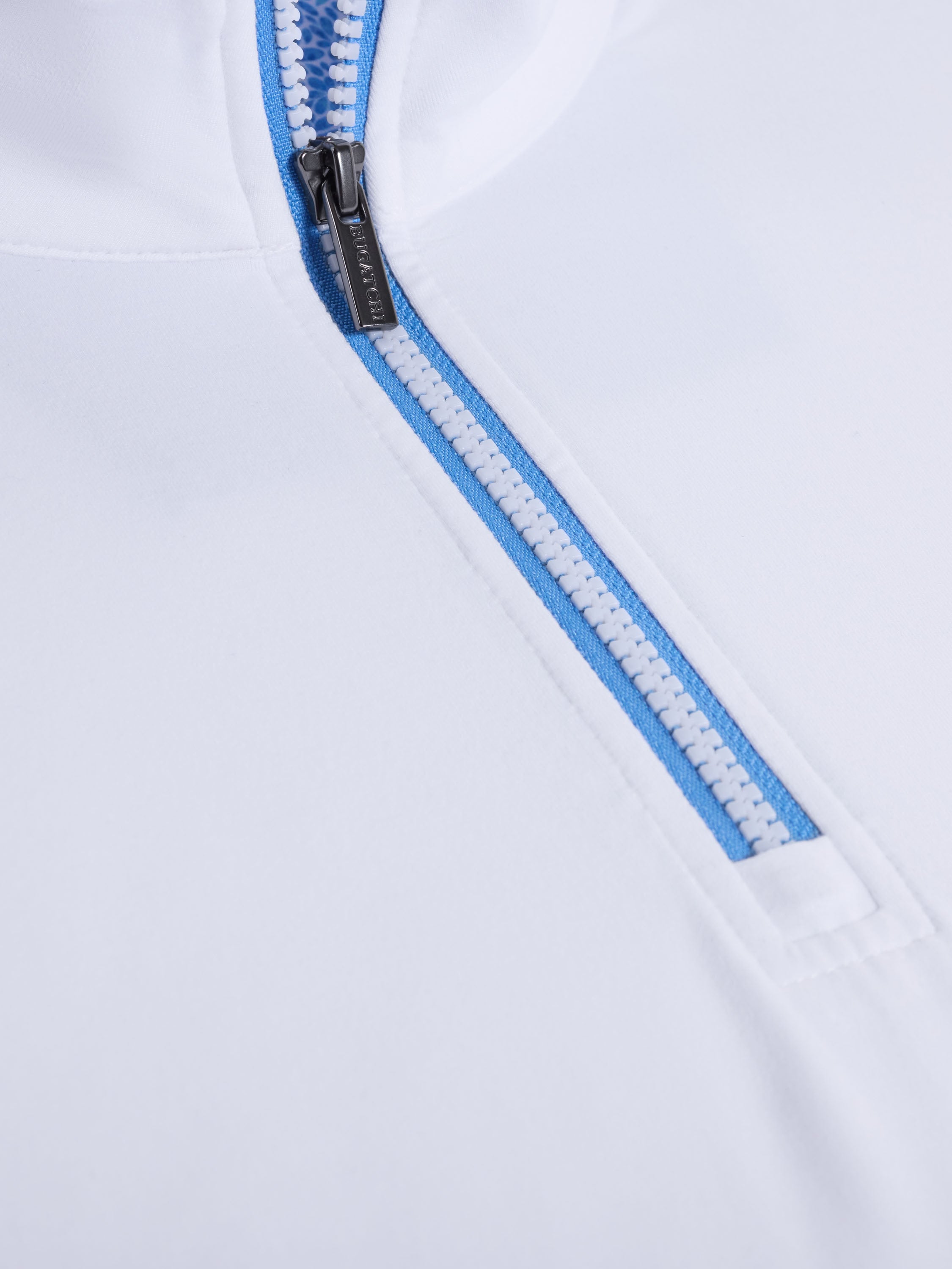 Bugatchi L/S Quarter Zip, White