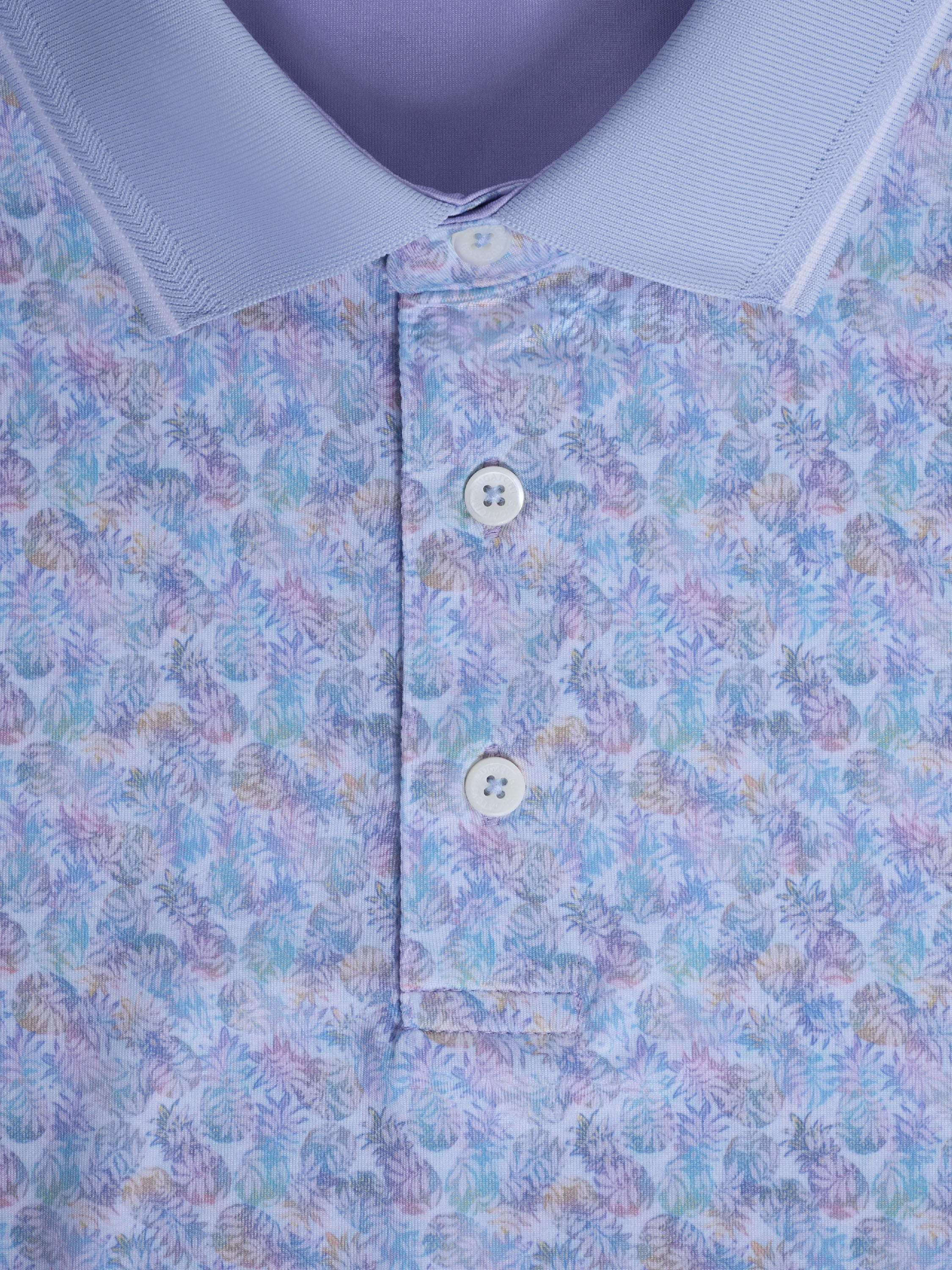 Bugatchi S/S Performance Polo, Periwinkle