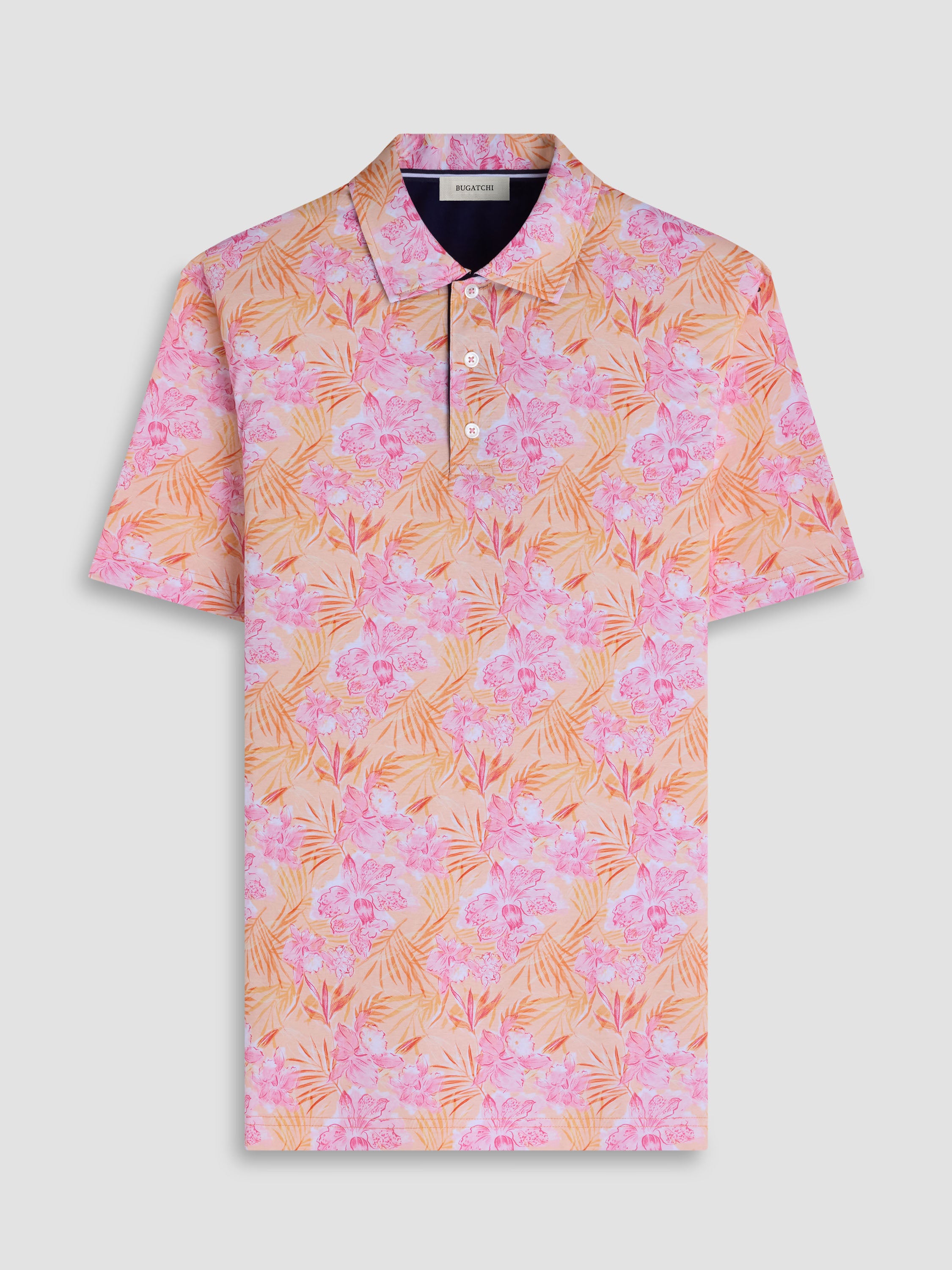 Bugatchi S/S Polo, Peach