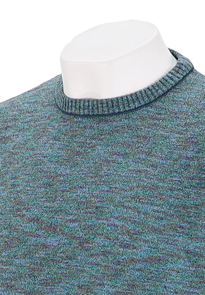 St. Croix Crew Neck Melange Blue