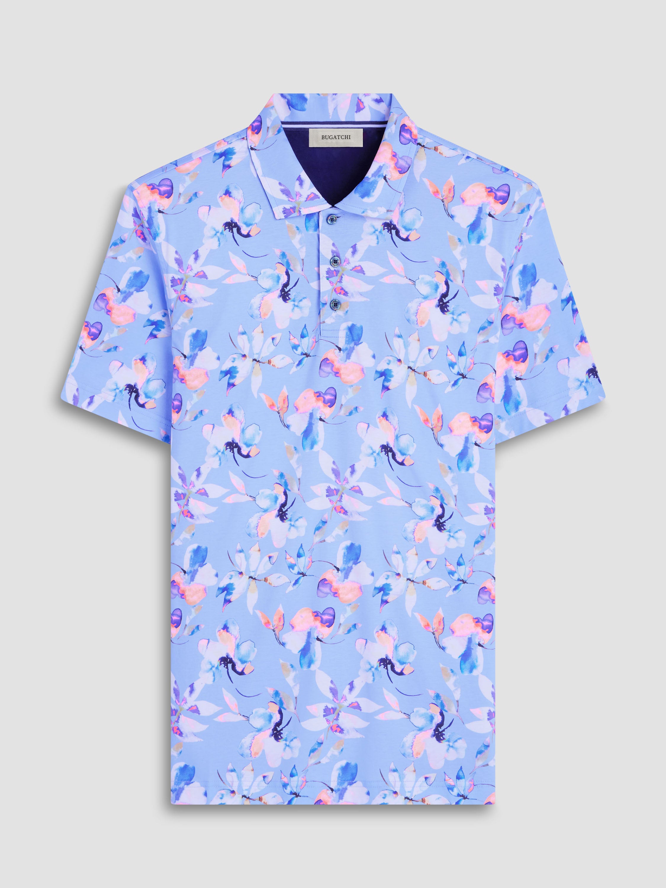 S/S Bugatchi Hendrix Digital Polo