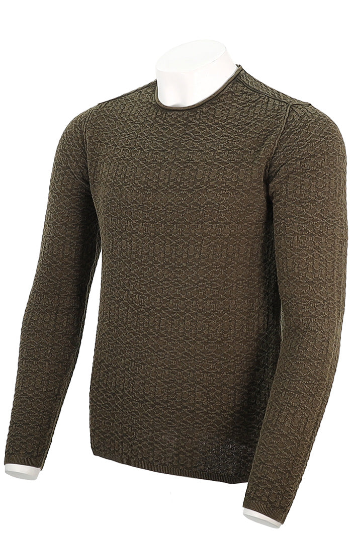 John Varvatos Riley Texture Crew Neck