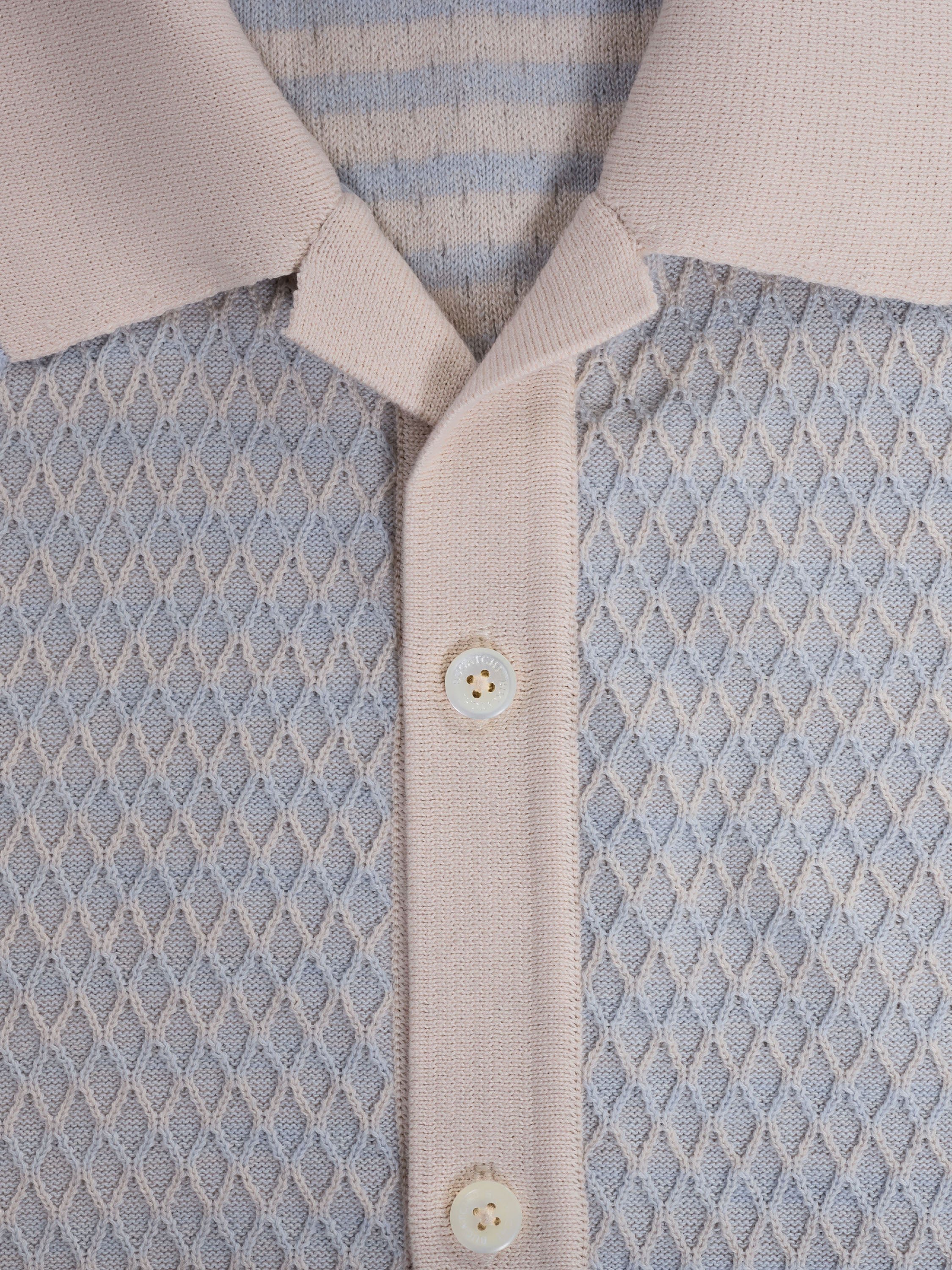 Bugatchi S/S Full Button Shirt, Almond