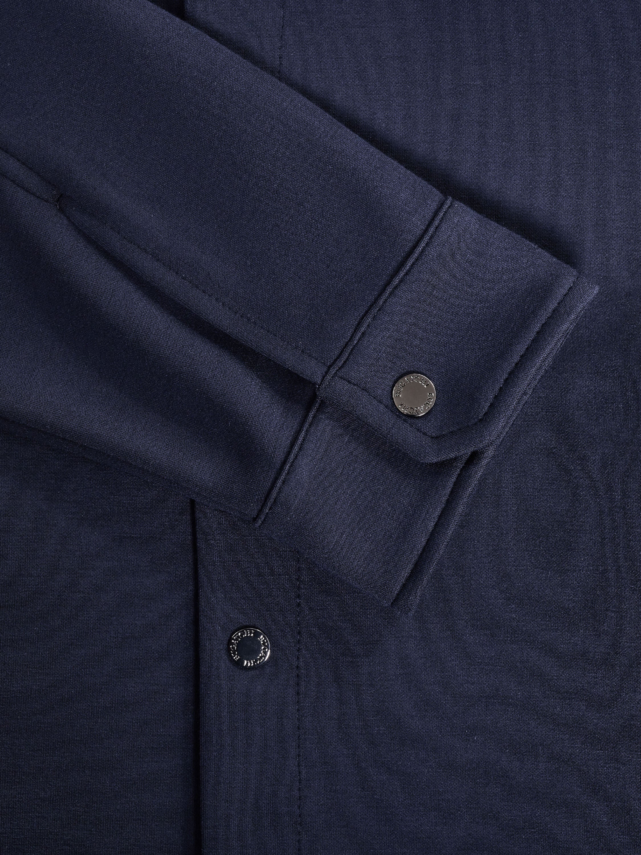 Bugatchi L/S Knit Shirt, Navy
