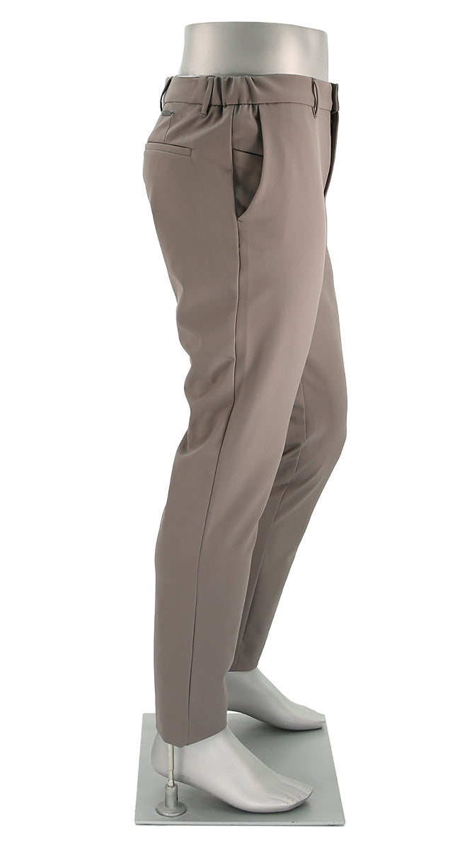 Alberto Slim Performance Move Pant Grey Side View - Mondo Uomo