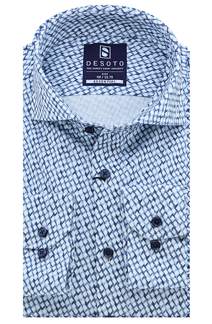 Desoto Jersey Shirt | Stone Blue