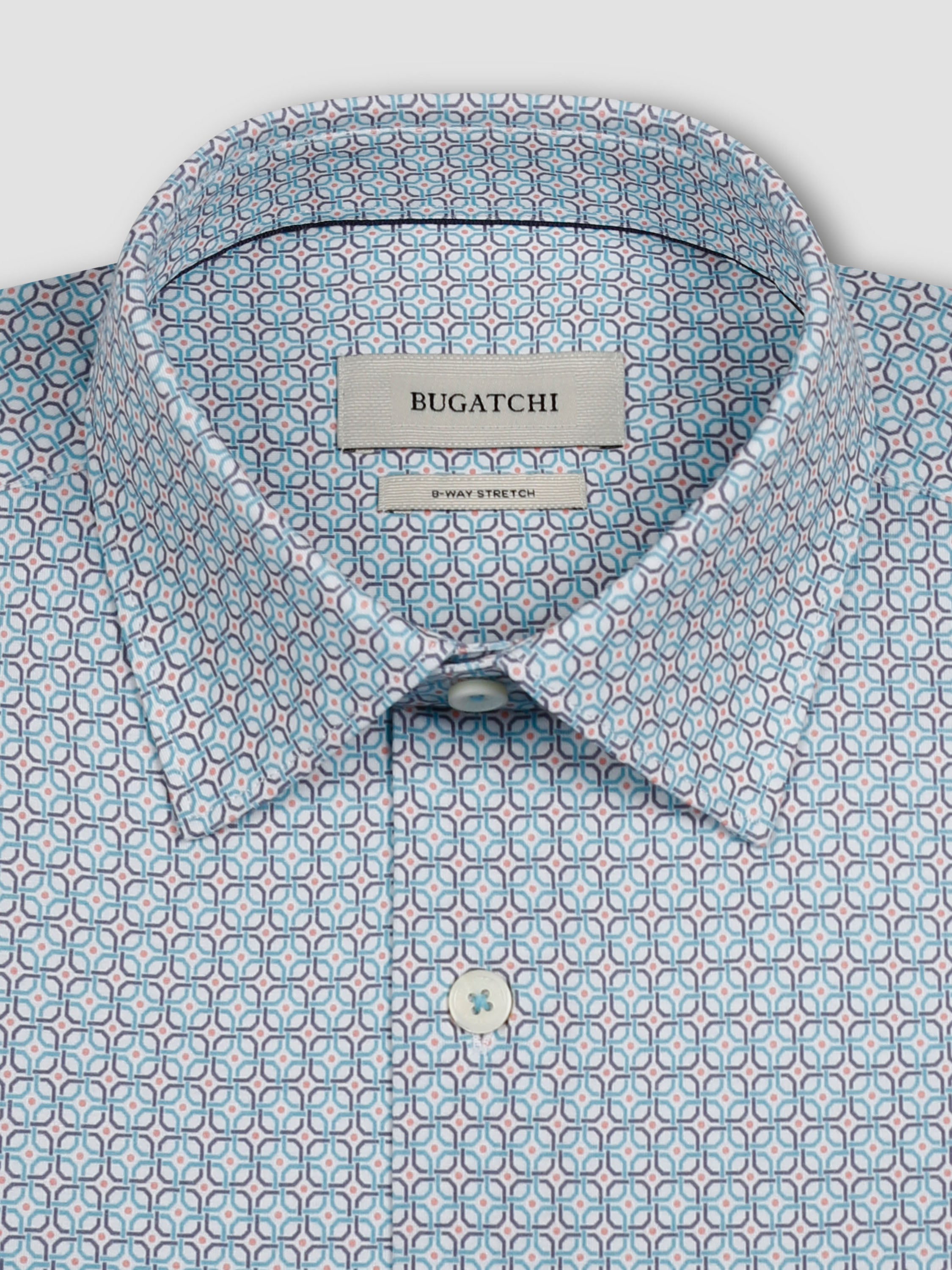 Bugatchi Ooohcotton L/S Shirt, Teal