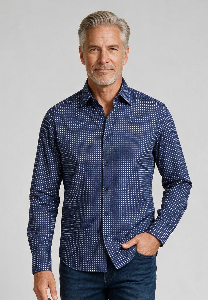 Paul & Shark Cotton Shirt — model detail
