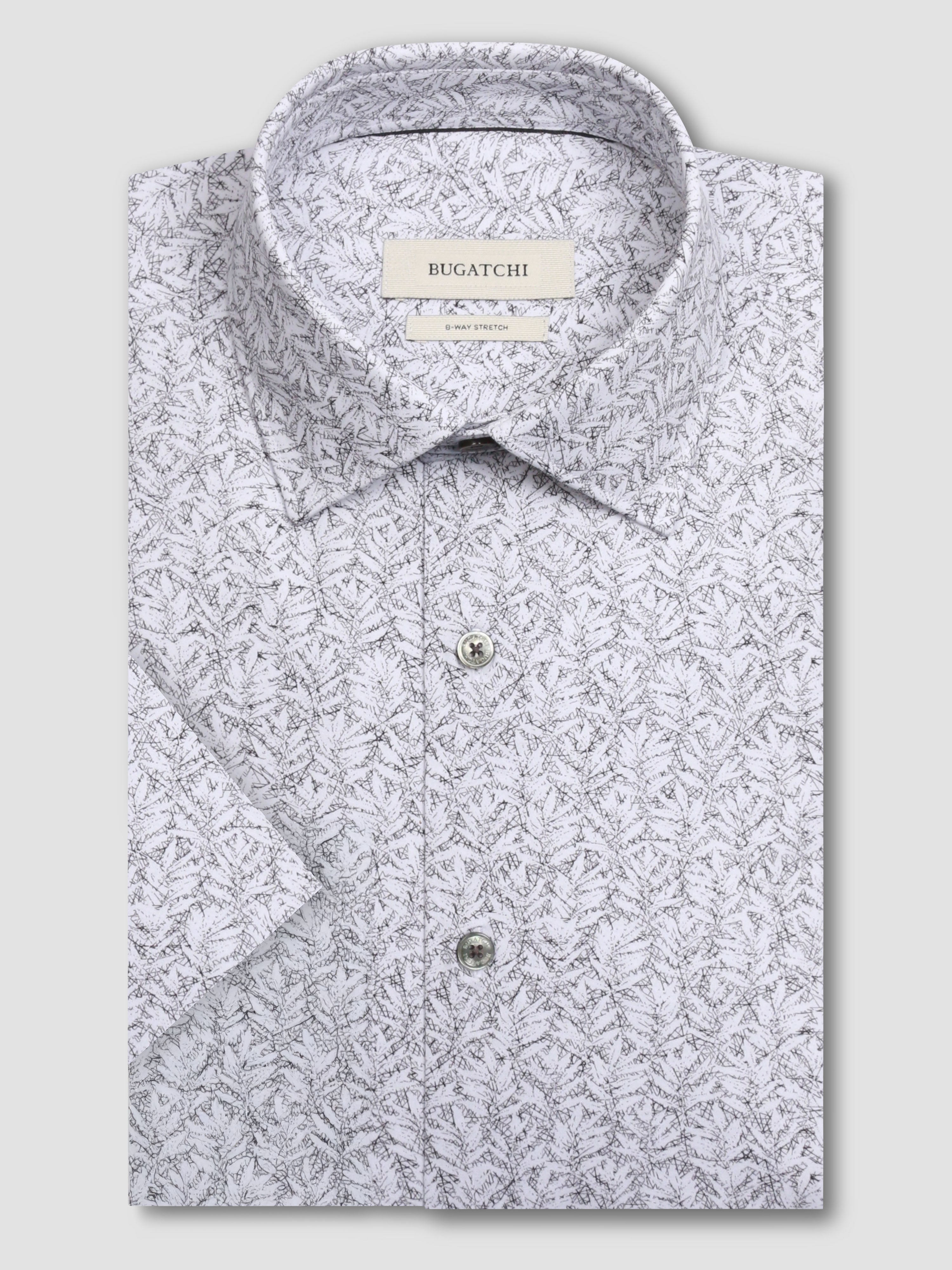 Bugatchi Ooohcotton S/S Shirt, Zinc