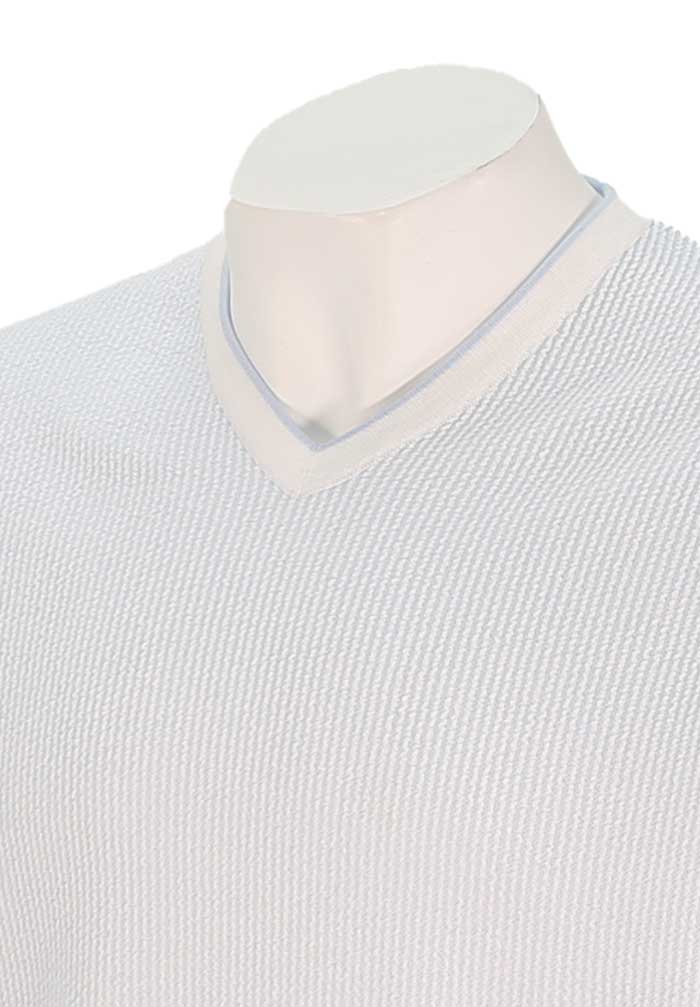 St. Croix Seersucker V-Neck