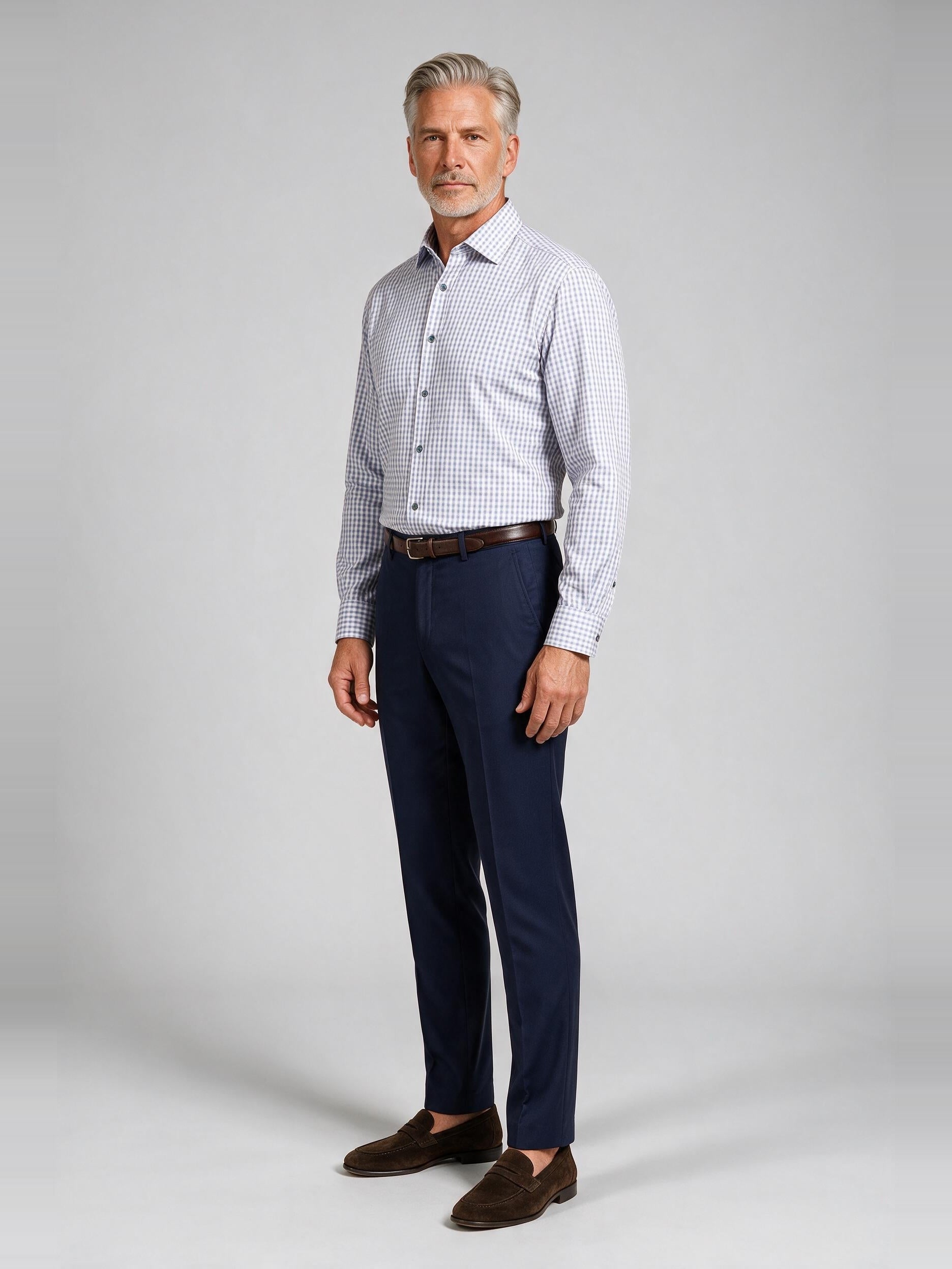 Bugatchi Ooohcotton L/S James Shirt, Orchid, worn with a dress trouser | Mondo Uomo Naples FL
