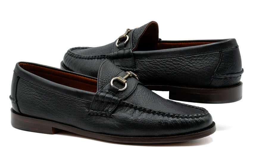 Martin Dingman Jacob Horse Bit Loafer, BLACK – view 4
