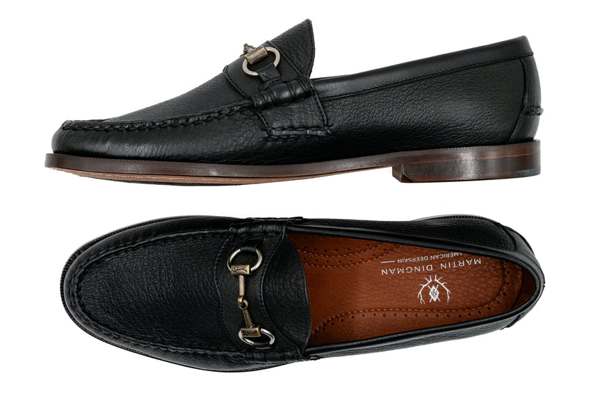 Martin Dingman Jacob Horse Bit Loafer, BLACK – view 6
