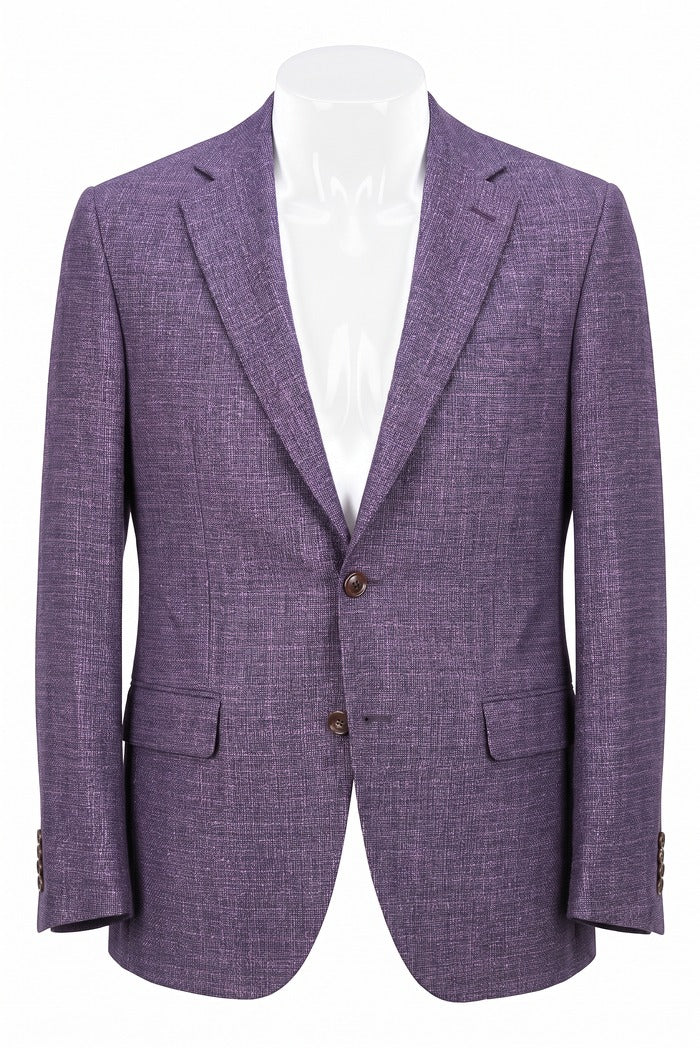 Jack Victor Conway Wool Sport Coat, Plum | Mondo Uomo Naples FL