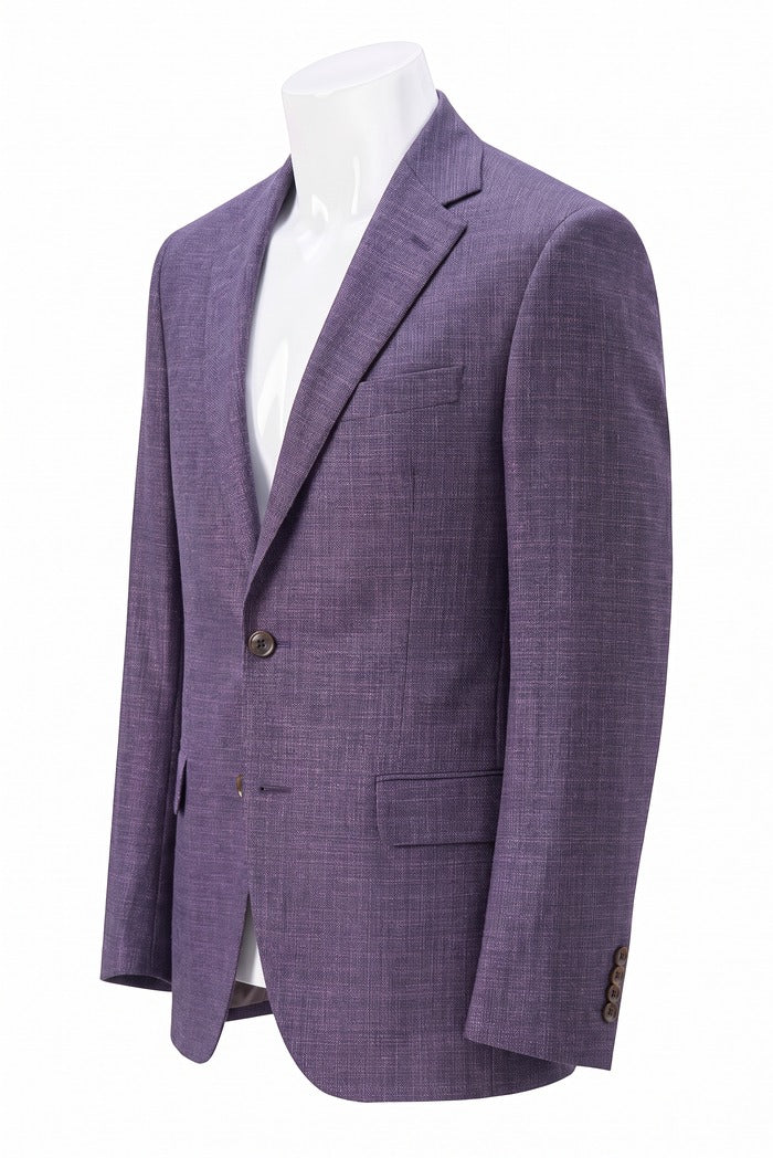 Jack Victor Conway Wool Sport Coat, Plum – view 4