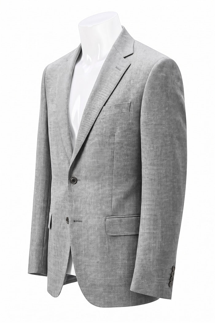Jack Victor Conway Textured Wool Sport Coat, Grey – view 4