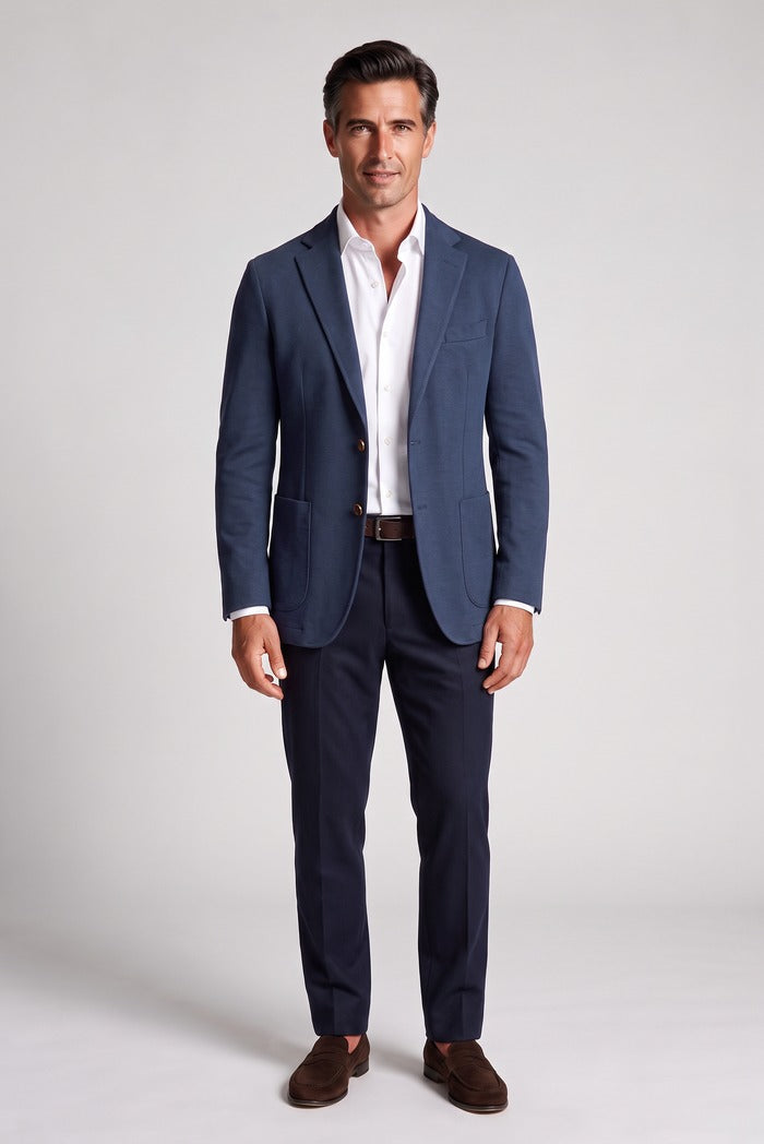 Jack Victor Hartford Knit Wool Sport Coat, Navy – view 5